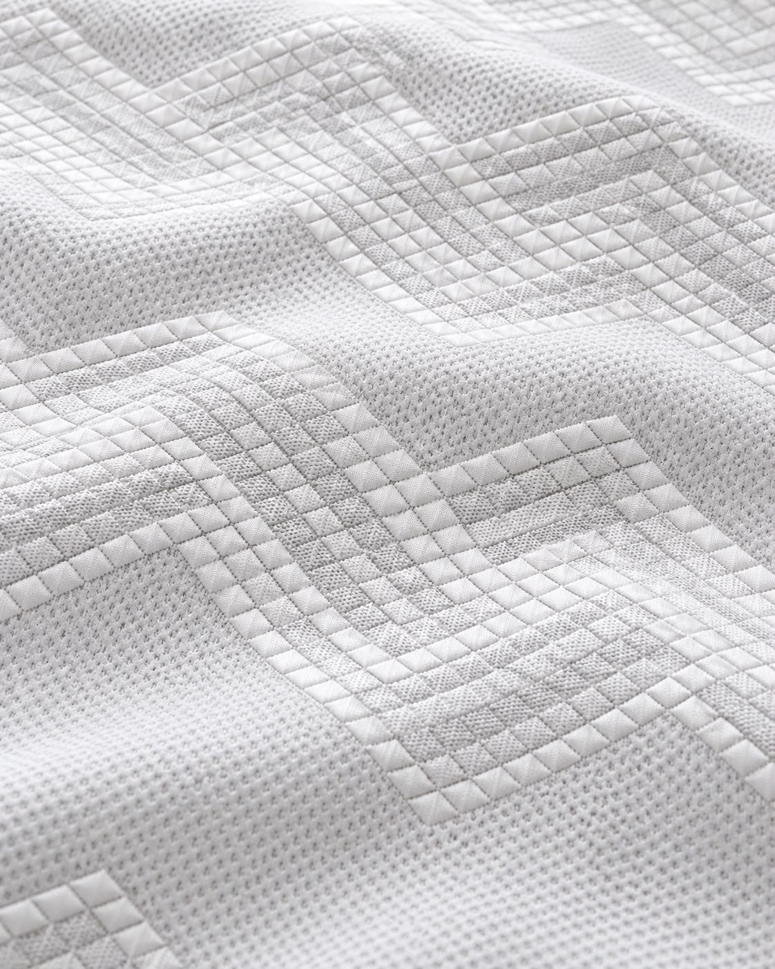 Tejido jacquard geométrico en zigzag para colchón Goldtex
