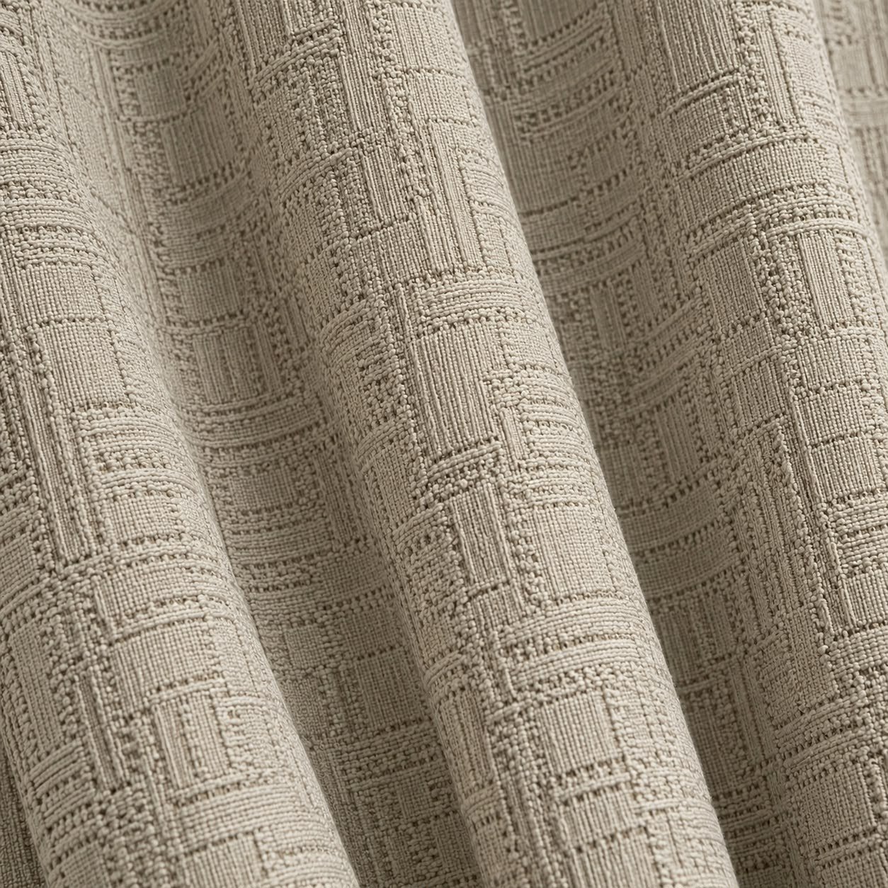 Tela para cortina jacquard textura en relieve tono arena natural Goldtex